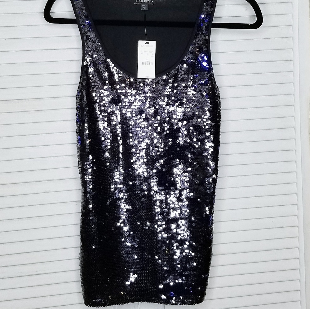 Express Sequin Tank Top